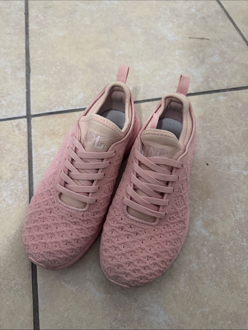 APL Women's Knit Lace-Up Sneakers - Pink
